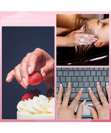 Ranrose 240PCS Coffin Nail Tips - Full Cover Clear Acrylic Soft Gel False Nails for DIY Press On Extensions - Buy Online on GoSupps.com