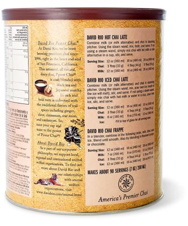 David Rio Power Chai Matcha - Authentic San Francisco Blend (1x1814g) - Buy 1.81 kg Online for International Shipping - Buy Online on GoSupps.com