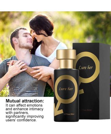 Golden Lure Perfume Pheromone Perfume Spay For Men Cologne For Men Attract Women Romantic Glitter Perfume Gift 50 M - Buy Online on GoSupps.com