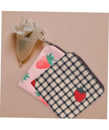 Buy Sewoart 2-Piece Women's Bandage Bag & Menstrual Tap Container - Stylish Tampon Organizer | Multifunctional 13x13cm Ladies Pockets - Buy Online on GoSupps.com