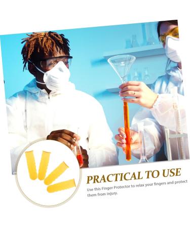 100pcs Reusable Finger Cots - Portable Protective Cover for Finger Pain Relief | Nitrile Joint Covers - Yellow 6.5X2.5cm - Buy Online on GoSupps.com