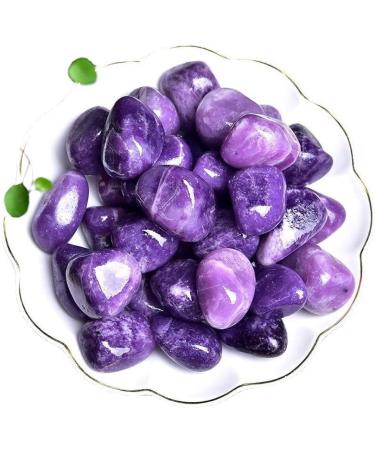 Lepidolite Healing Crystals 1.25-2.0 Large - Natural Tumbled Stones for Reiki, Energy Healing, Meditation - Witchcraft Therapy Gemstones - Buy Online on GoSupps.com