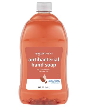 Amazon Basics Antibacterial Liquid Hand Soap Refill, Light Moisturizing, Triclosan-Free, 56 Fluid Ounces, 1-Pack (Previously Solimo) 56 Fl Oz (Pack of 1)