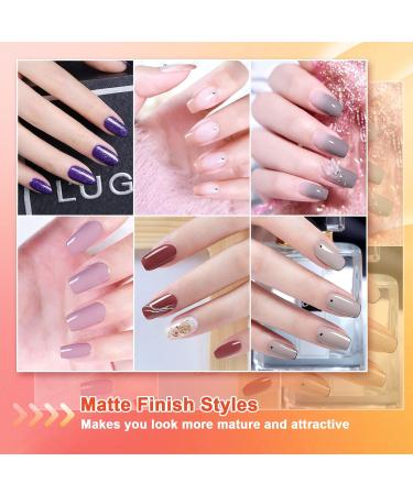 SHOWNAIL 36Pcs Gel Nail Polish Set - Soak Off, Base & Top Coat, Pastel, Neon & Glitter Colors | DIY Nail Collection 33A - Buy Online on GoSupps.com