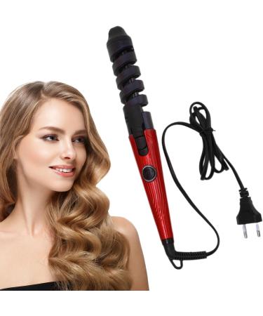 Automatic Curling Wand | Hair Curler Wand - Hair Straightener and Curler 2 in 1 Portable Automatic Hair Curler Wand for Long Short Hair Red US - Buy Online on GoSupps.com