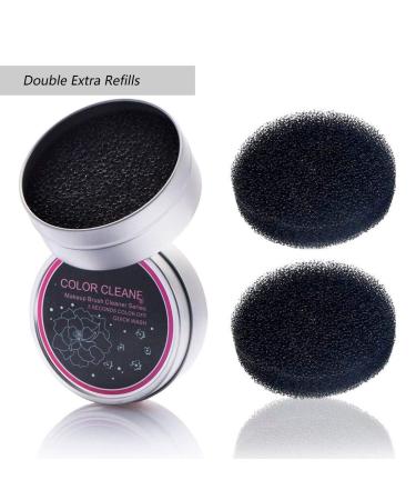 Hongecb Professional Make-Up Brush Cleaner - Quick Color Change Sponge Tool Set (3PCs) for Easy Dry Cleaning - Compact Storage Can Included - Buy Online on GoSupps.com