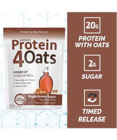 PEScience Select Protein4Oats Maple Brown Sugar - Whey & Casein Blend 12 Servings - Buy Online on GoSupps.com
