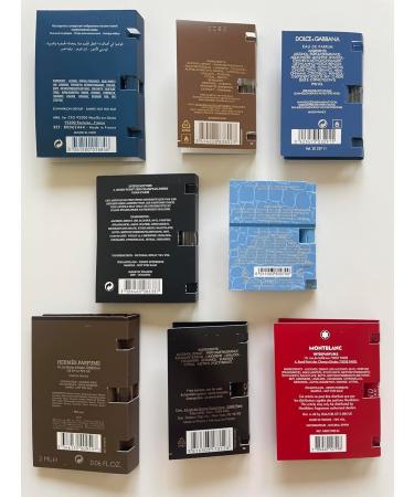 Cologne Samples for Men - 12 Designer Fragrance Brands 0.05 Fl Oz (Pack of 12) - Buy Online on GoSupps.com