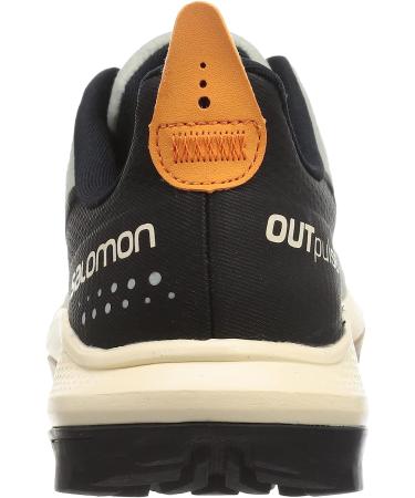 Salomon Men's OUTPULSE Hiking Shoes - 10.5 - Wrought Iron/Bleached Sand/Vibrant Orange - Buy Online on GoSupps.com