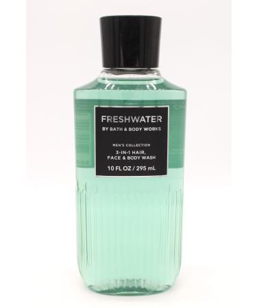 Freshwater BBW Bath and Body 3 in 1 Hair Face & Body Wash Men's Collection 10 fl oz