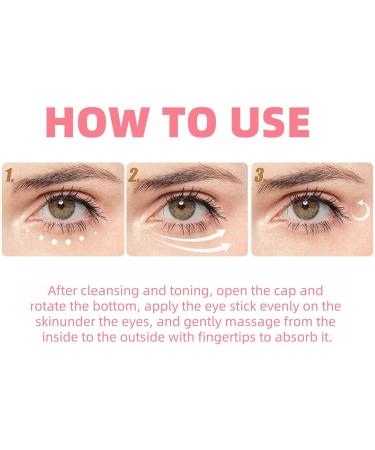 Retinol Eye Stick Retinol Eye Cream for Dark Circles and Puffy Eyes Eye Cream for Wrinkles Under Eye Cream Anti Aging Eye Bags Remover Eye Care Products Instant Wrinkle Remover Firming Eye Cream - Buy Online on GoSupps.com
