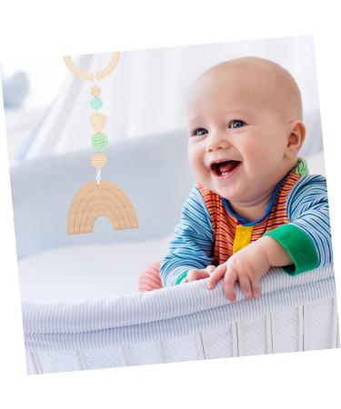 Totority 4pcs Baby Gym Hanging Toy Set - Nursery Decor & Exercise Equipment for Kids | Green, 26X8.5CM - Buy Online on GoSupps.com