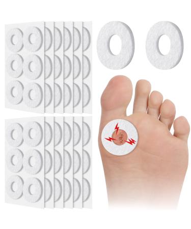 72 Pieces Callus Cushions Round Callus Pads for Feet Soft Felt Callus Cushions Corn Cushions Adhesive Foot Callous Cushions for Men Women Pain Relief Foot Care