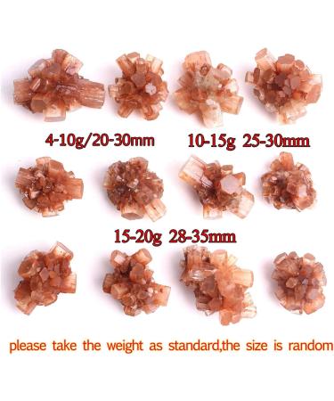 Natural Rare Orange Aragonite Quartz Crystal Cluster Shape Rough Stone Cluster Nepheline Specimen qiangang (Color : 50-70g Size : 2pcs Aragonite) 2pcs aragonite 50-70g - Buy Online on GoSupps.com