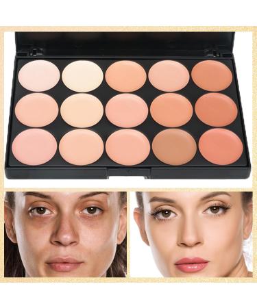 JacCherry Concealer Palette - 15 Color Camouflage Cream for Flawless Daily Makeup | International Shipping - Buy Online on GoSupps.com