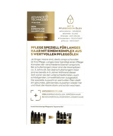 Avon Advance Techniques Supreme Oils Treatment Serum - 2x30ml Nourishing Hair Serum with 5 Natural Oils - International Shipping Available - Buy Online on GoSupps.com
