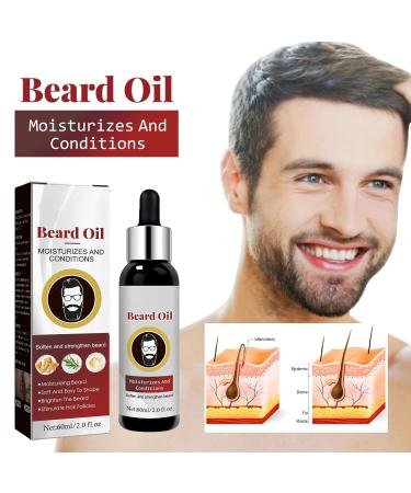 Beardmax Organic Beard Growth Oil - Fast-Acting 60ml Serum for Men - Promote Thicker Beards - Buy Online on GoSupps.com
