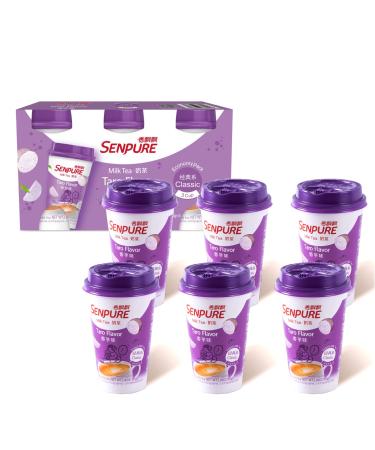 Senpure Instant Milk Tea Kit with Taro Milk Tea Powder DIY Sugar Pack Coconut Jelly Serve Cold or Hot Drinks (Taro Flavor 6 Pack) Taro 6 cups - Buy Online on GoSupps.com