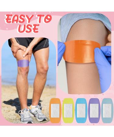 Sinmoe 100 Pcs Large Adhesive Bandages - Flexible Latex-Free Wound Care 2x4 Inch Fluorescent | International Shipping Available - Buy Online on GoSupps.com