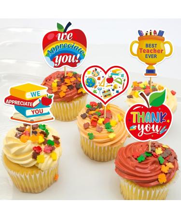 Thank heart Cupcake Toppers Grocery & Gourmet Food Pantry Staples Cooking & Baking Frosting Icing & Decorations Cupcake Toppers - Buy Online on GoSupps.com