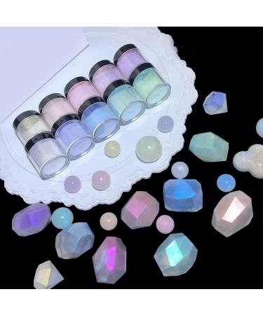 Paillettes pour ongles en r sine poxy - Transparentes - Pigment chrom - Pour manucure - Buy Online on GoSupps.com
