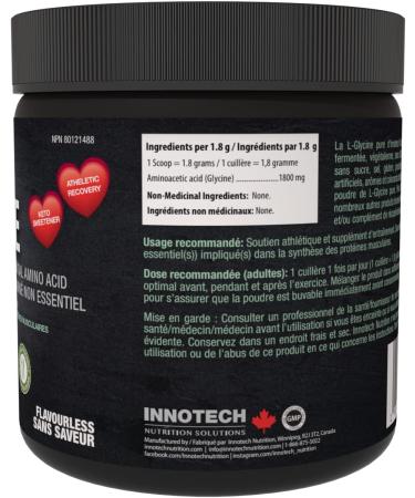 L-Glycine Powder 350 g (Keto Friendly Sweetener) - Buy Online on GoSupps.com
