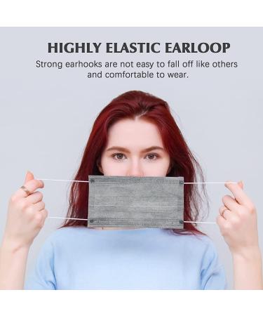 Wecolor 100 Pcs Gray Disposable 3-Ply Face Masks for Home, School & Office - Buy Online on GoSupps.com
