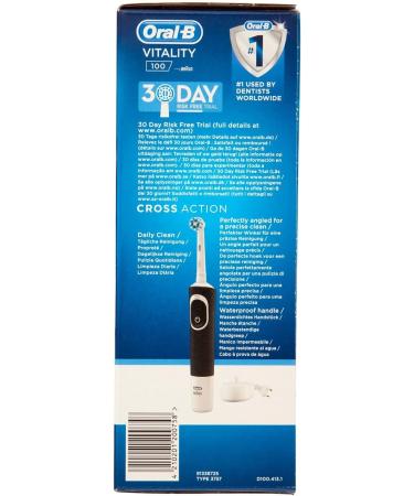 Oral-B Vitality 100 CrossAction White Black Electric Toothbrush - Buy Online on GoSupps.com
