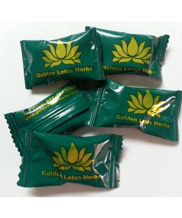 Organic Lung & Throat Herbal Lozenges - 0.5kg, 125 Count - Golden Lotus Herbs - Buy Online on GoSupps.com