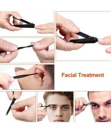 8-in-1 Stainless Steel Manicure Set for Men - Travel Size Nail Clippers & Pedicure Kit - Red Personal Care Gift - Buy Online on GoSupps.com