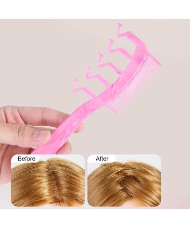 Peigne dents larges en forme de Z pour d m ler les cheveux boucl s d m lant les cheveux fendu taquinerie peigne dents larges bleu - Buy Online on GoSupps.com