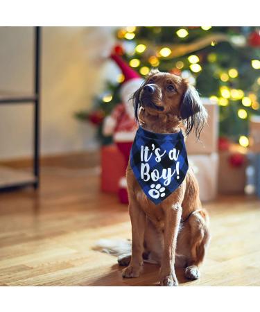 STMK It's A Boy It's A Girl Plaid Dog Bandana Pregnancy Announcement Plaid Dog Bandana Baby Announcement Plaid Dog Bandana Gender Reveal Photo Prop for Dog Puppy (Blue & Pink) - Buy Online on GoSupps.com
