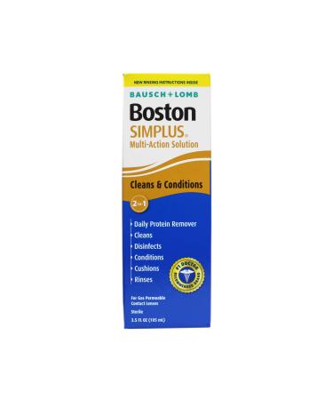 Bausch & Lomb Boston Simplus Multi Action Solution with Daily Protein Remover 3.5 oz (Pack of 2) - Buy Online on GoSupps.com