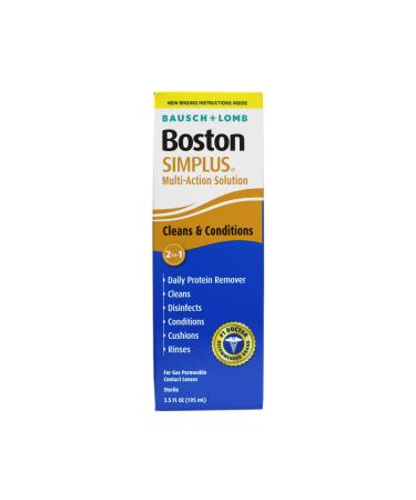 Bausch & Lomb Boston Simplus Multi Action Solution with Daily Protein Remover 3.5 oz (Pack of 2)