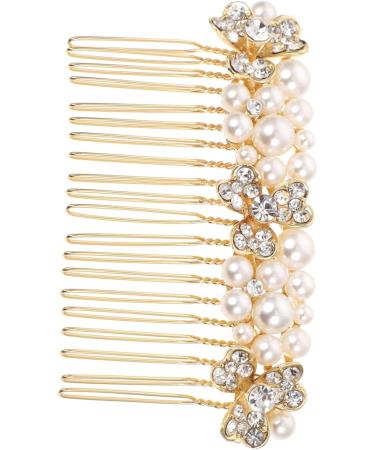 minkissy Accessories hair hair accessories crystal Hair up bride rhinestone hair comb bridal hair pin bow tie gold hair clip bride hair accessories wedding bride comb hair comb Comb - Buy Online on GoSupps.com