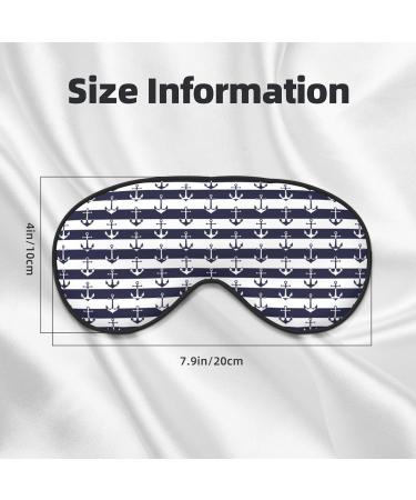Buy Anchors Print Sleep Masks | Comfortable Soft Eye Mask with Adjustable Strap for Travel & Home Use - Buy Online on GoSupps.com