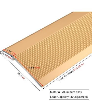 Floor Transition Strip 10cm Wide Aluminum Transitions Ramp Thresholds Reducer Bar for Wood/Laminate/Vinyl/Tile Floors (Color : Silver Size : Long 120cm/47.2in) Silver Long 120cm/47.2in - Buy Online on GoSupps.com