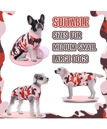 Buy Kuoser Camouflage Dog Body After Surgery - Breathable OP Body for Male & Female Dogs - Alternative to Protective Collar - XS Size in Rosatarn Color - International Shipping Available - Buy Online on GoSupps.com