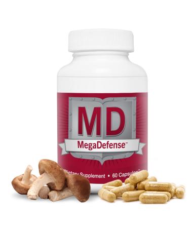 Waiora MegaDefense Mushroom Supplement - Mushroom Capsules for Daily Wellness 6 Mushrooms Supplement: Reishi Mushroom Turkey Tail Cordyceps Maitake Agaricus & Shiitake Non-GMO (60 Veggie Caps) 1