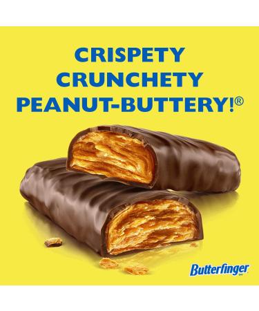 Butterfinger Peanut-Buttery Chocolate-y Candy Bars Individually Wrapped Full Size Bar (Pack of 36-54g Bars) 54 g (Pack of 1) - Buy Online on GoSupps.com