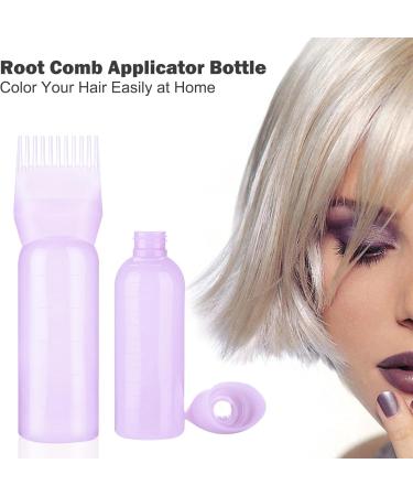 DSHYUAUOCI 160 ml Hair Oil Applicator Bottle - Reusable Graduated Hair Coloring Tool for Home & Salon | Perfect for Hair Dye - Purple - Buy Online on GoSupps.com