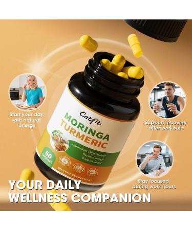 Moringa Capsules 10-in-1 Superfood Supplement Turmeric Curcumin, Bromelain & Black Pepper Supports Mobility & Recovery, Energy, Digestion, Immunity & Skin Vitality Vegan, Non-GMO, Gluten-Free 60 Count (Pack of 1) - Buy Online on GoSupps.com