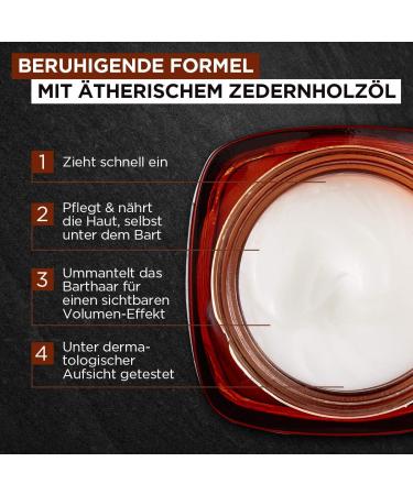 L'Or al Men Expert Beard Balm - Nourishing Bart Care & Growth Support with Cedar Wood Oil | 3 Pack (50 ml Each) - International Shipping Available - Buy Online on GoSupps.com