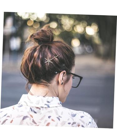 minkissy 3 Sets Star Hairpin Bobby Clips Rhinestone Barrettes for Women Bridal Hair Accessories Metal Hair Claw Clips Metal Hair Clips European Style Rhinestones Miss Female Star - Buy Online on GoSupps.com