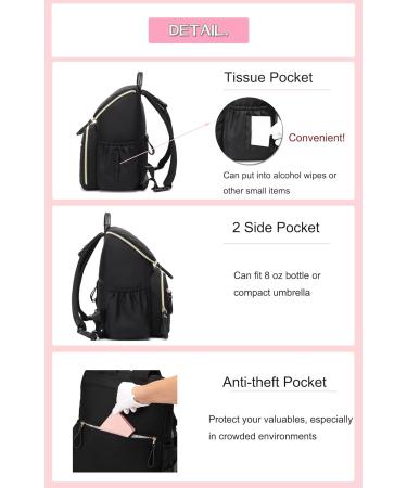 Buy Loradi Large Capacity Winding Bag Backpack - Water-Repellent Travel Backpack with Anti-Theft Features | Blue-Rose Blossom - International Shipping Available - Buy Online on GoSupps.com