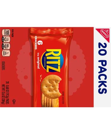 RITZ Original Crackers 20 Snack Packs - Delicious Snacking On-the-Go - Buy Online on GoSupps.com