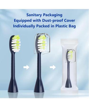 10 Pack Compatible Philips One Series Sonicare Replacement Brush Heads - Midnight Navy Blue for HY1100 HY1200 BD100/AZ Electric Toothbrush - Buy Online on GoSupps.com