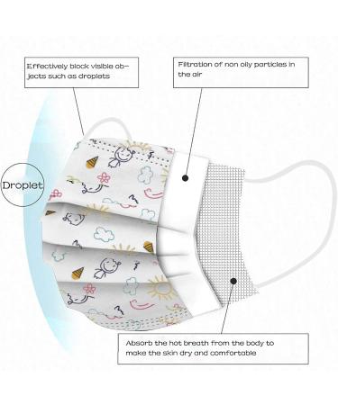 50PC Children Disposable Meltblown Layer Protective Face_Mask Halloween Printed 3Ply Earloop Protective Breathable Face Cover G-50pcs Kids - Buy Online on GoSupps.com
