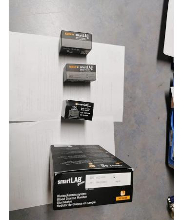 smartLAB Genie Blood Glucose Meter Bundle | 100 Test Strips & 100 Lancets | Large Display & Easy Read - Buy Online on GoSupps.com