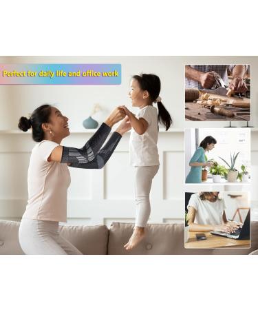 THX4COPPER Arm Compression Sleeve (2 Pack) - Elastic Brace for Tendonitis & Elbow Pain Relief - Supportive Comfort for Women and Men - Large - Buy Online on GoSupps.com